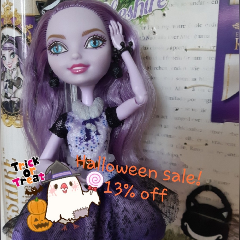 Happy Halloween! 🎃 Ever After High Kitty Cheshire Doll♡